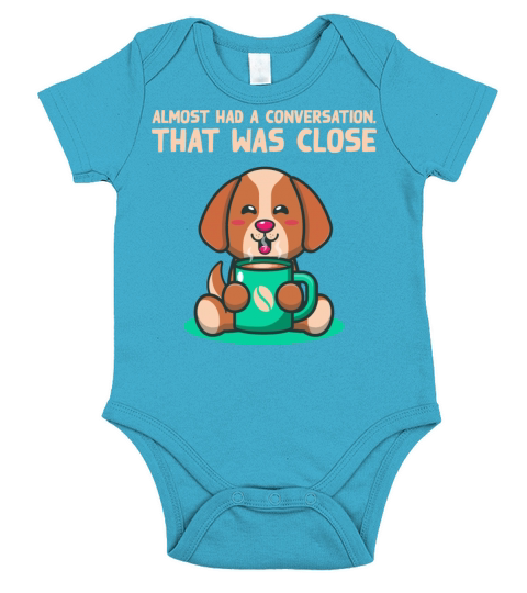 Almost Had a Conversation Introvert Funny Antisoci Short Sleeve Baby One-Piece