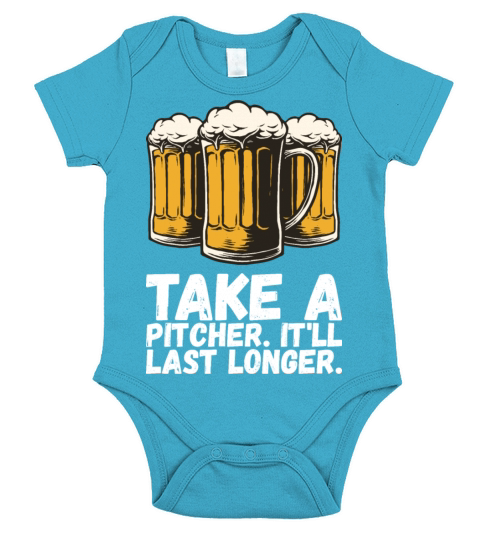 Beer Alcohol Short Sleeve Baby One-Piece