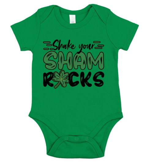 Funny Irish Saint Patricks Day Shake Your Short Sleeve Baby One-Piece