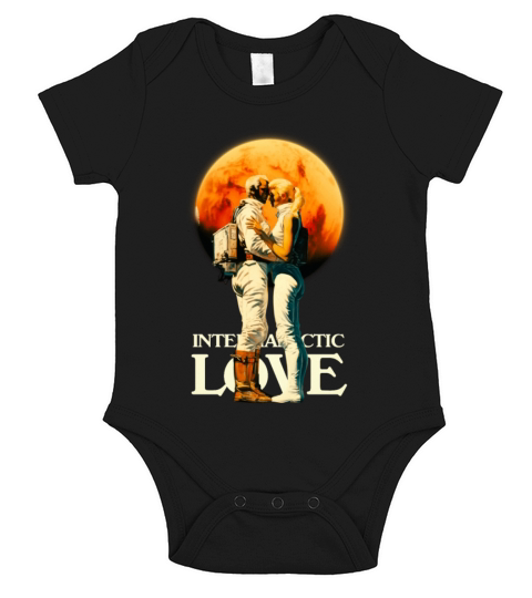 Intergalactic Sci-Fi Love Short Sleeve Baby One-Piece