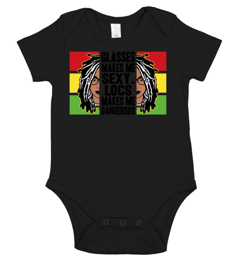 Its the Locs For Me - Afro Hair Black American Short Sleeve Baby One-Piece