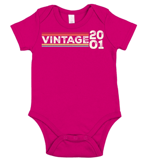 Vintage 2001 Gifts Legend for 22 Years Old - 22nd Short Sleeve Baby One-Piece