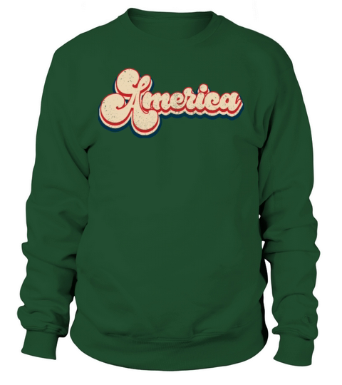 America Patriotic 4th of July Vintage Sweatshirt Unisex