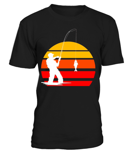 Angler vintage sunset retro T-Shirt Unisex
