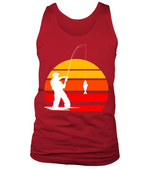 Angler vintage sunset retro Tank Top Unisex