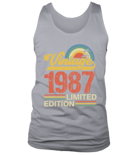 Retro Vintage 1987 Limited Edition Tank Top Unisex
