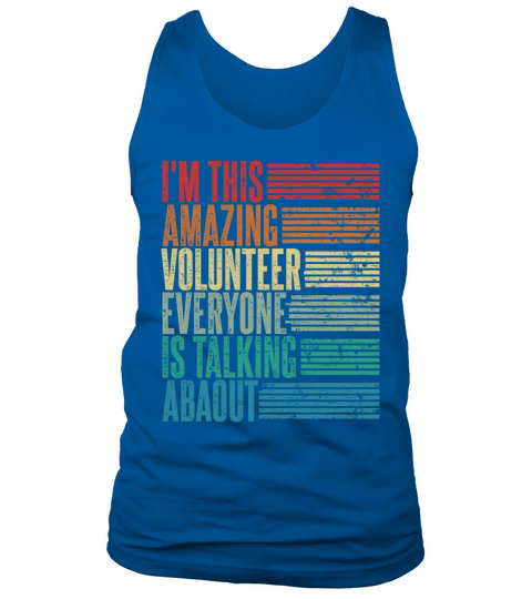 Vintage Volunteer Profession Gift Retro Tank Top Unisex
