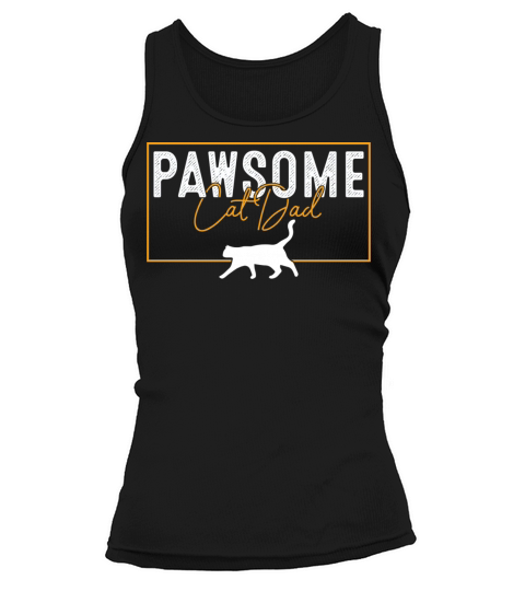 Pawsome Vintage Best Cat Dad Ever Cat Daddy Father Tank top Woman