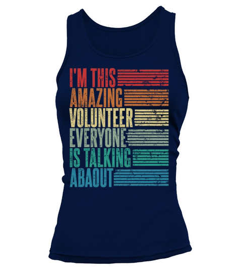 Vintage Volunteer Profession Gift Retro Tank top Woman