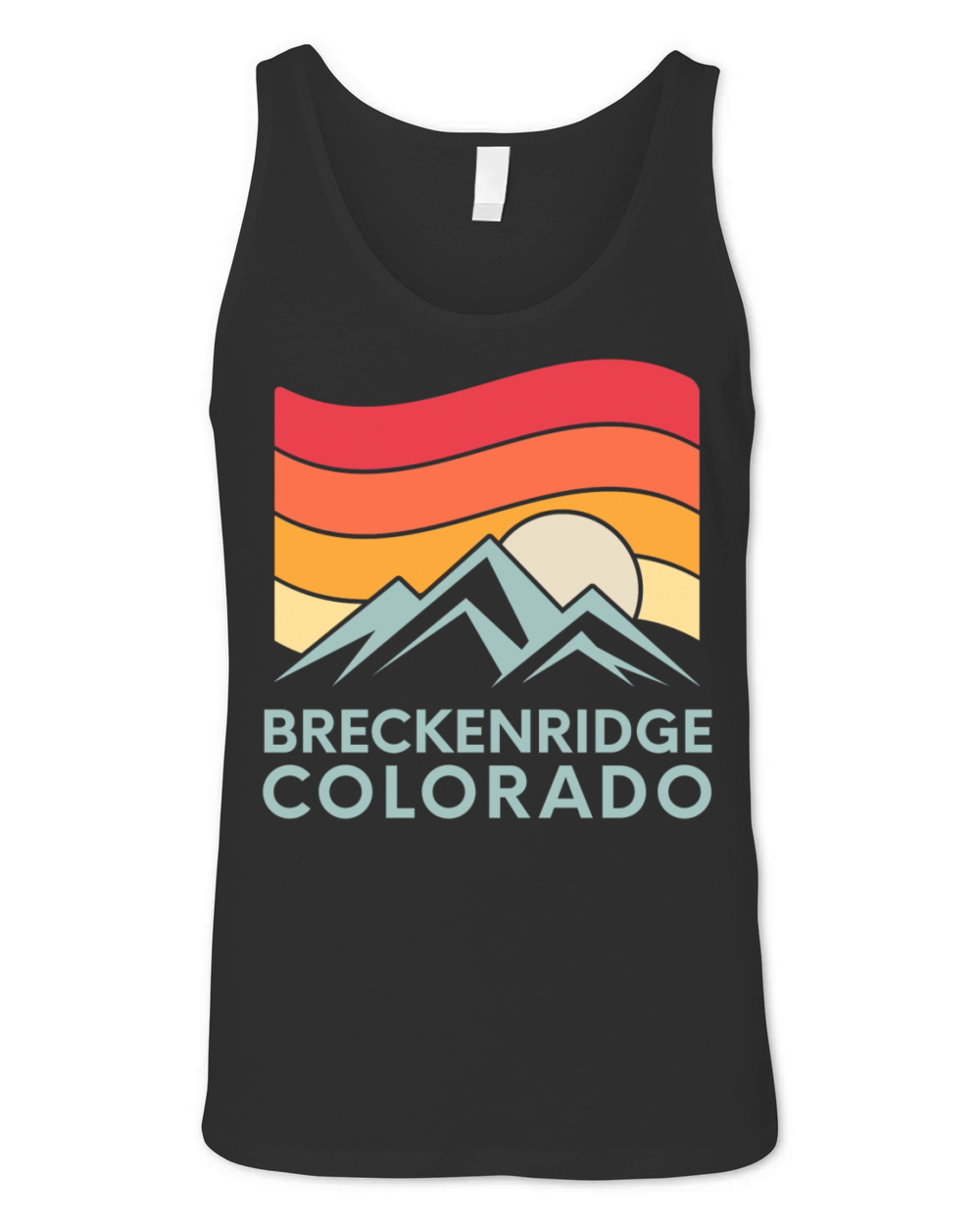 breckenridge colorado retro sunset Unisex Jersey Tank