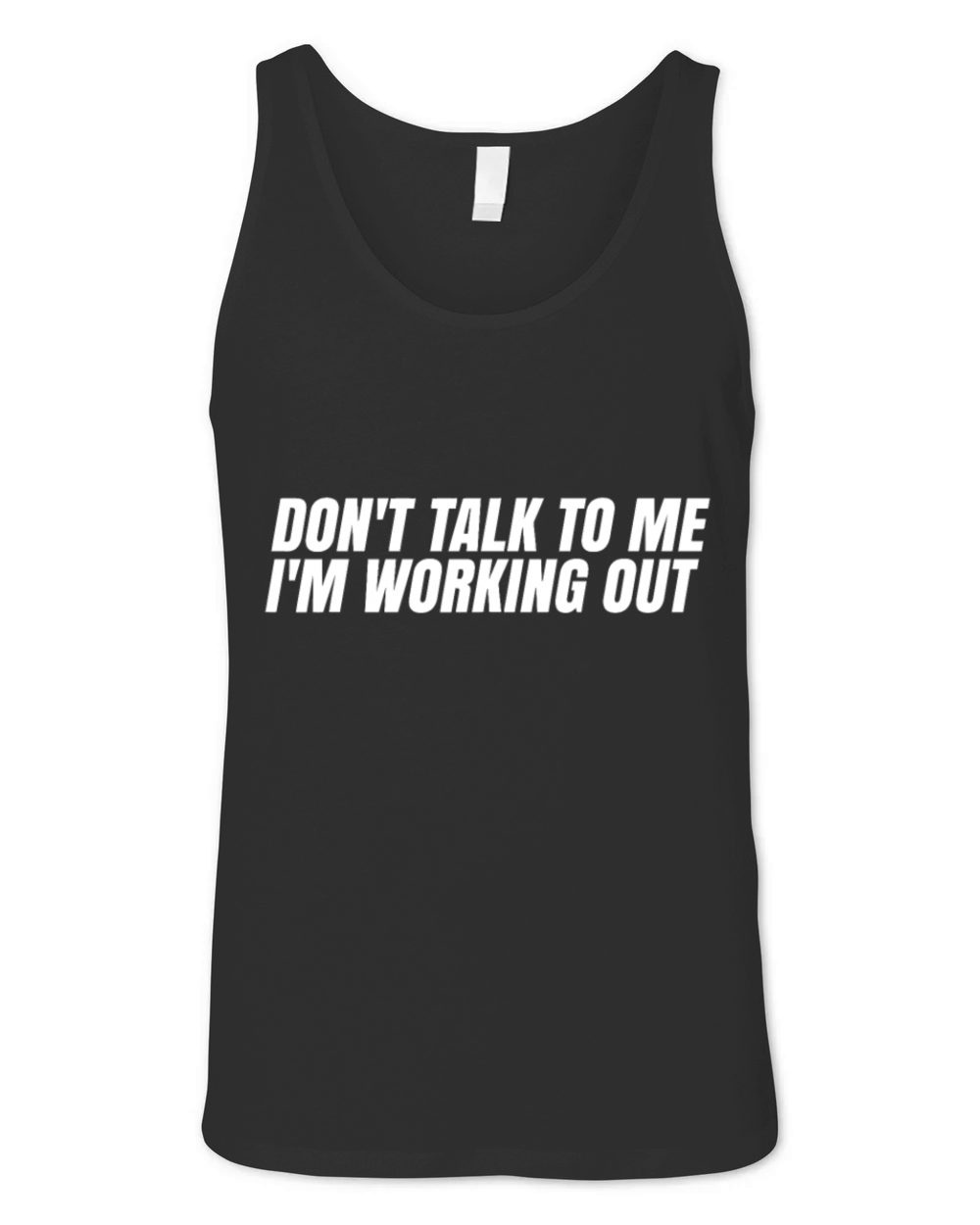Dont Talk To Me Im Working Out Unisex Jersey Tank