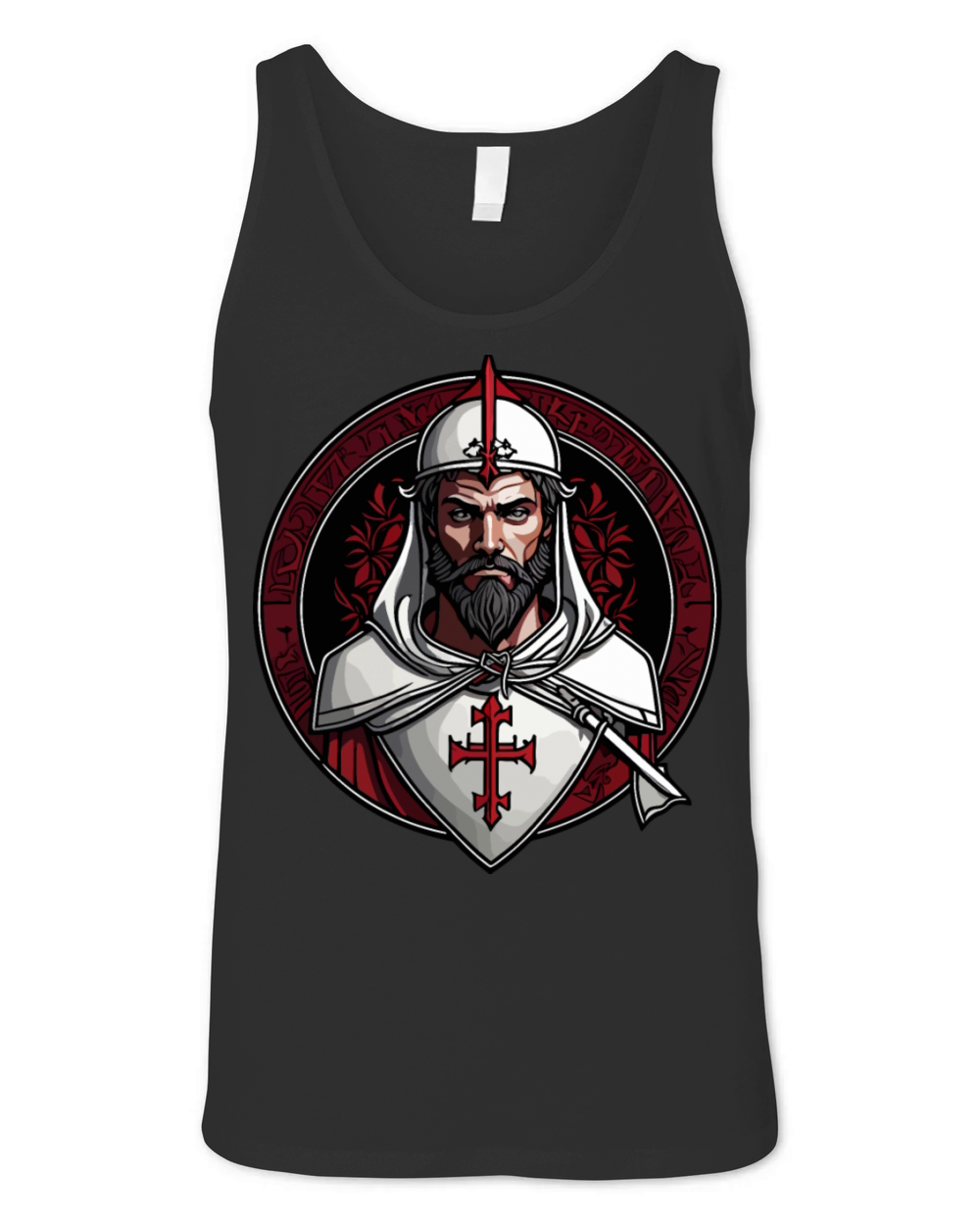 Great Knight Templar Emblem Unisex Jersey Tank