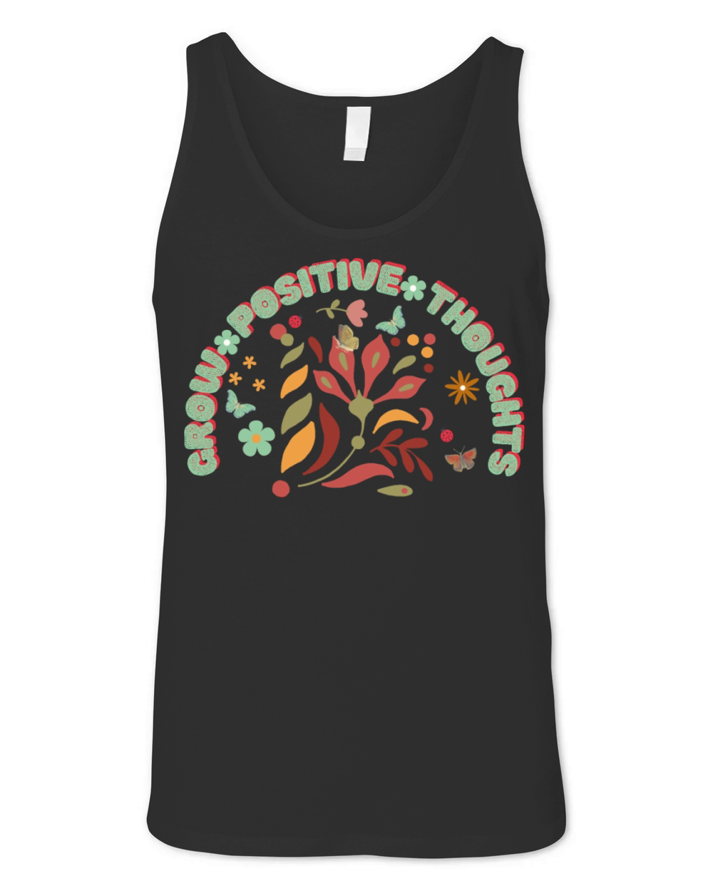 Grow positive thoughts Unisex Jersey Tank