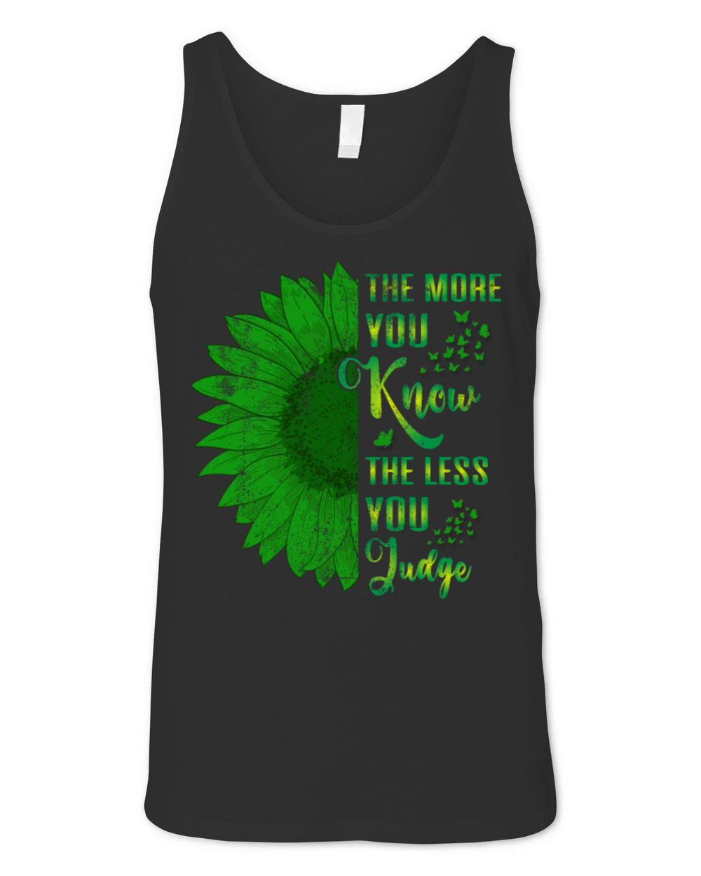 The More You Know The Less You Judge Unisex Jersey Tank