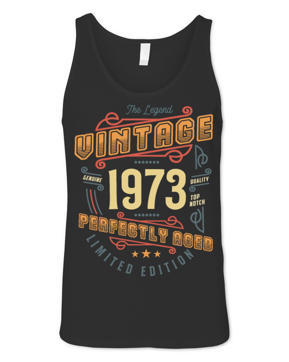 Vintage Legend Since 1973 Unisex Jersey Tank