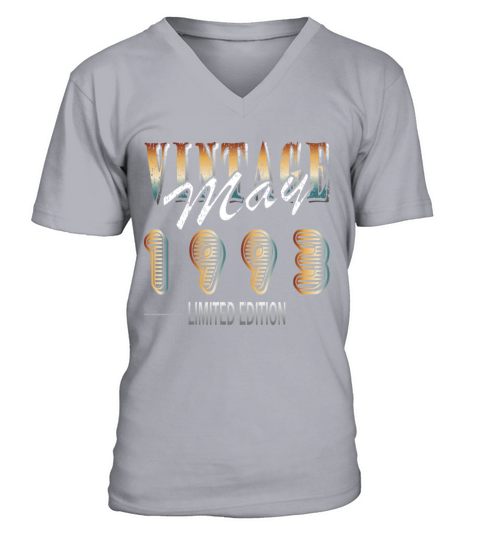 May 1993 vintage birthday vintage retro V-Neck T-shirt