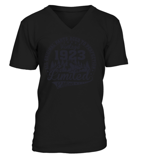 Original 1923 Vintage Vintage Retro Anniversary V-Neck T-shirt