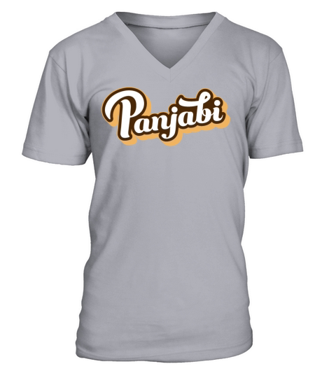 Panjabi Vintage style Design V-Neck T-shirt