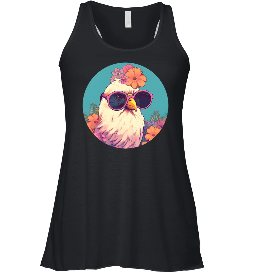 80s 90s Vintage Chicken Style Women's Flowy Tank Top