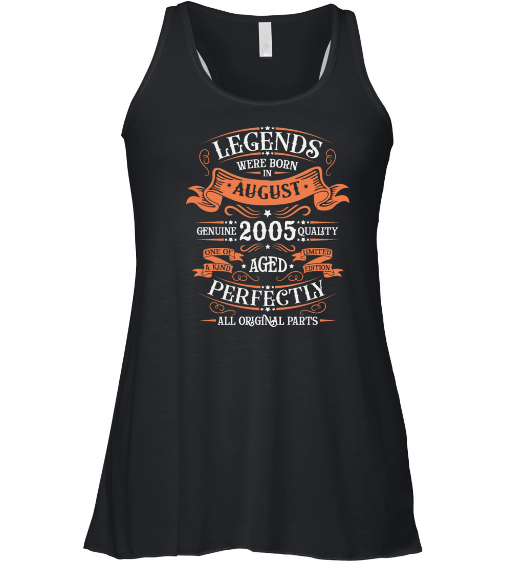 August 2005 anniversary 2005 legends August Women's Flowy Tank Top