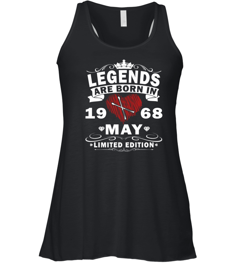 May 1968 gift drums drummer Women's Flowy Tank Top