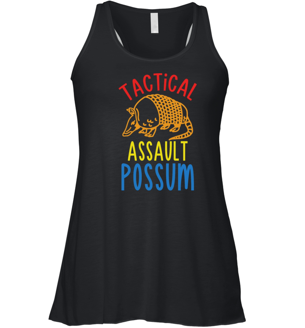 tactical assault possum Women's Flowy Tank Top