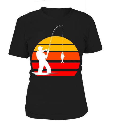 Angler vintage sunset retro Women's T-Shirt