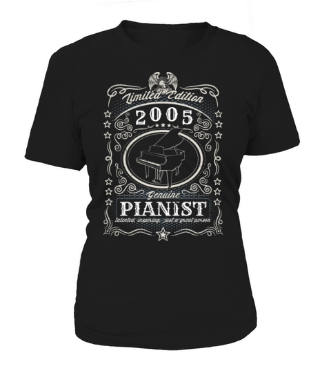 Vintage 2005 Pianist Birthday Gift Piano Player Women's T-Shirt