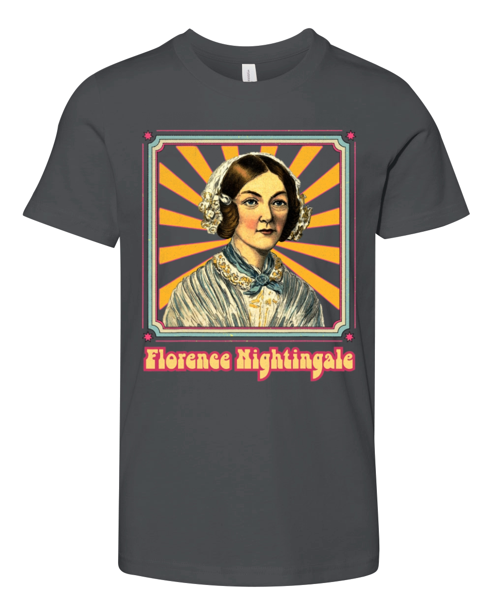 Florence Nightingale Nurse RN Retro Groovy Youth Unisex Jersey Tee