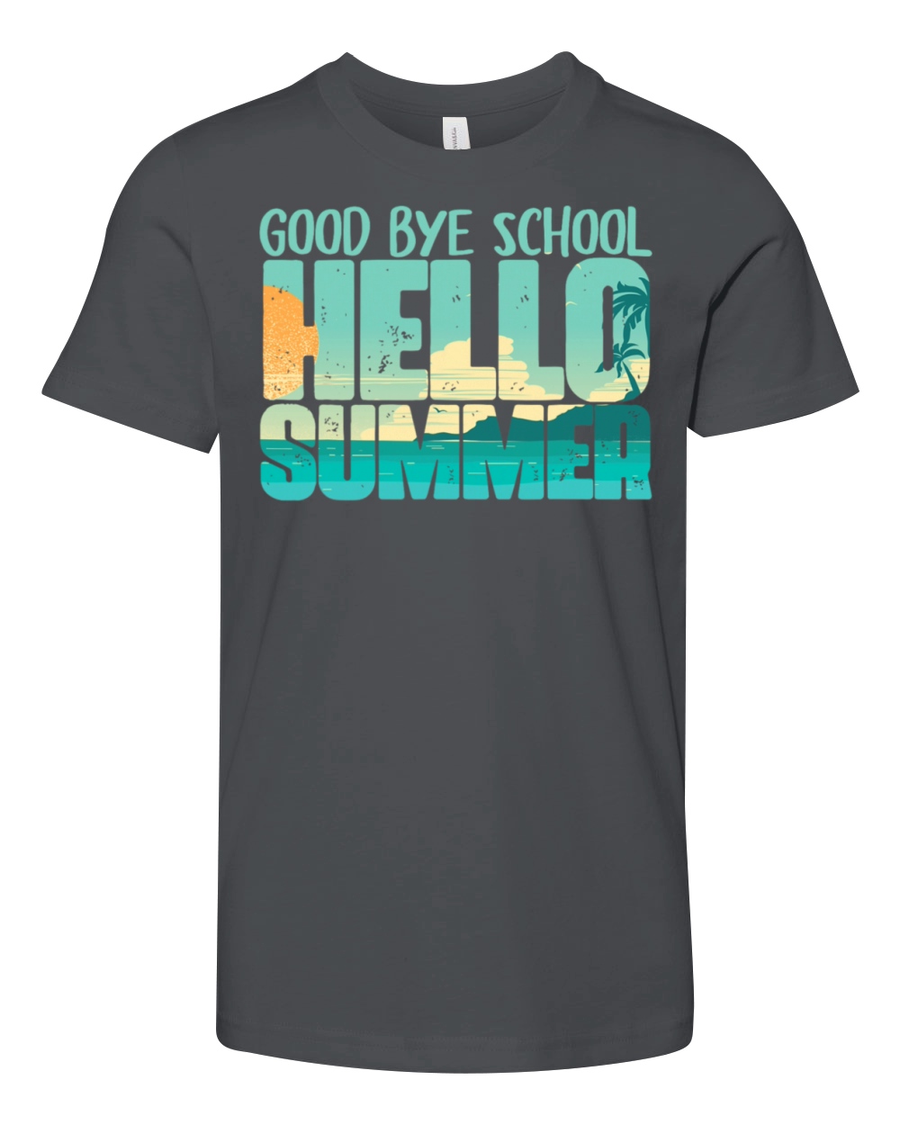 Goodbye School Hello Pool Summer Students Teacher Youth Unisex Jersey Tee