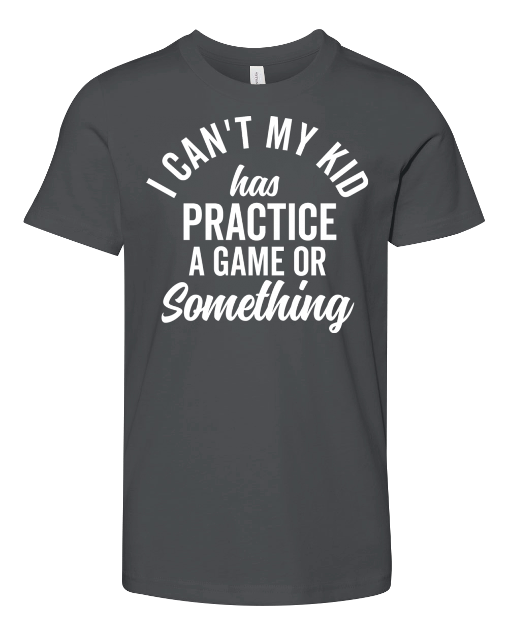 I Can t My Kid Has Practice Family Vintage Busy Youth Unisex Jersey Tee