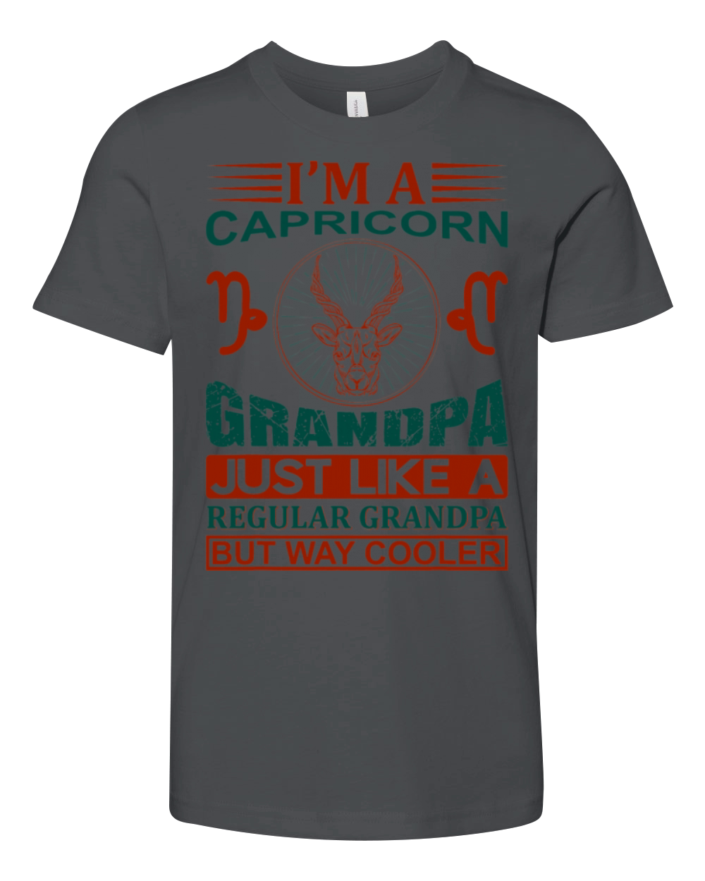 im a Capricorn grandpa shirt funny Capricorn Youth Unisex Jersey Tee