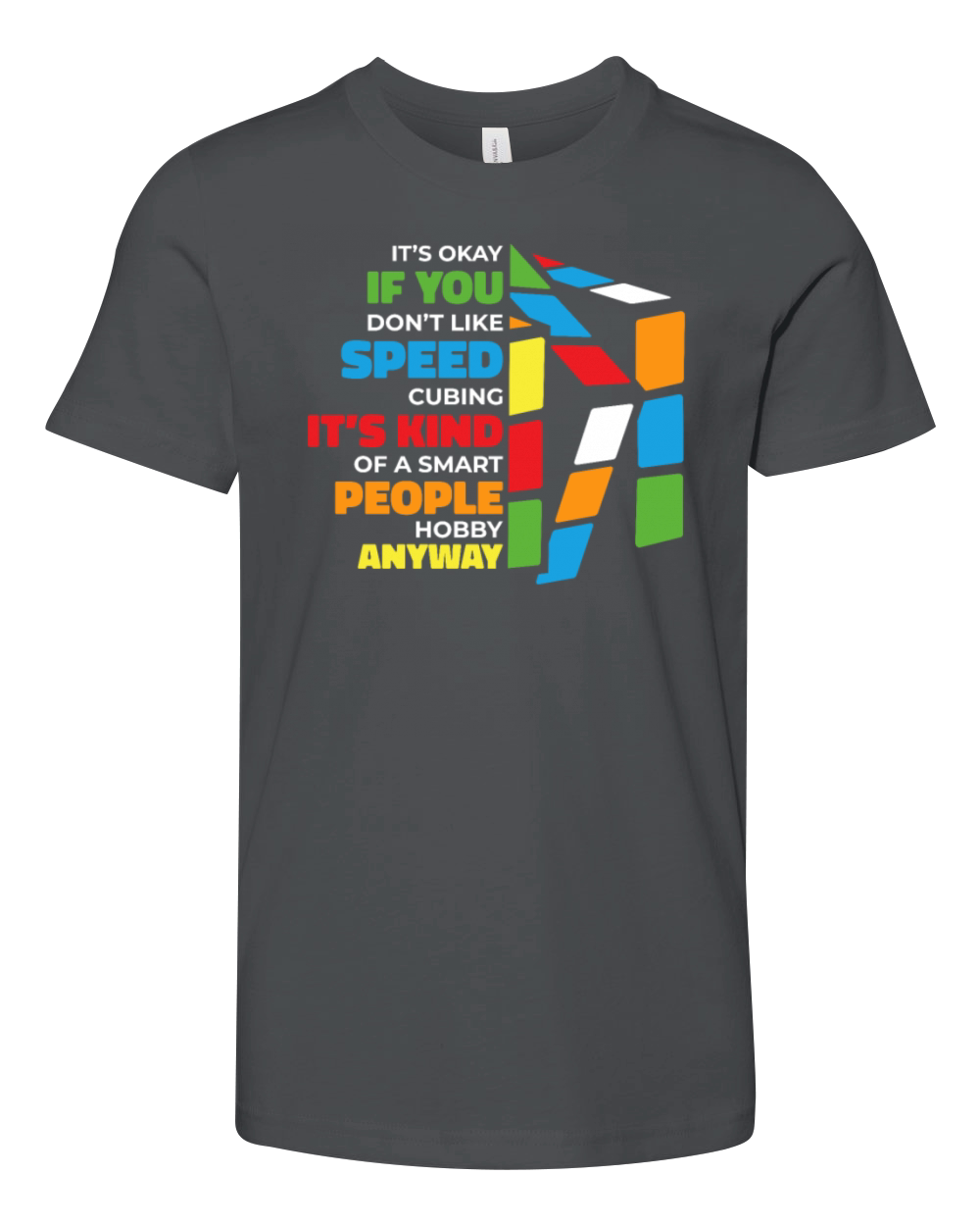 Its Kind Of Smart People Hobby Cubing Cuber Youth Unisex Jersey Tee