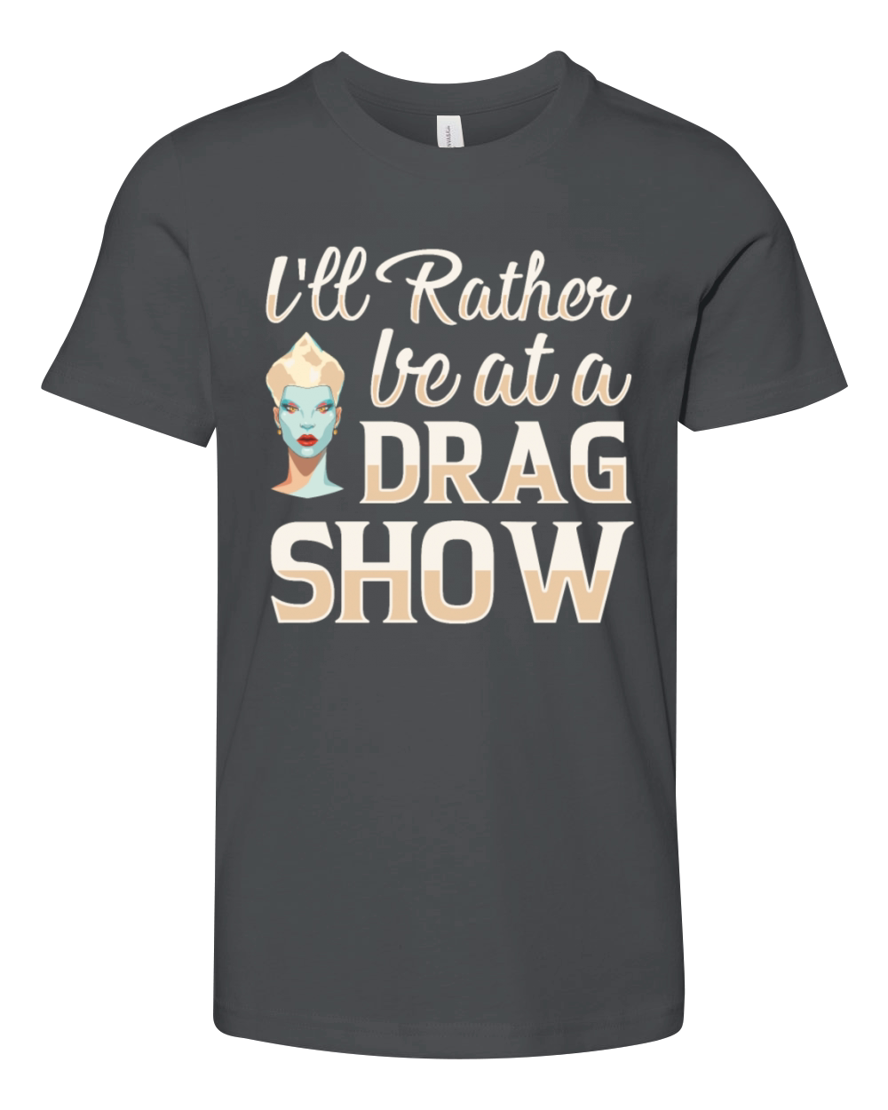 LGBTQ Off Duty Drag Queen Pride Youth Unisex Jersey Tee