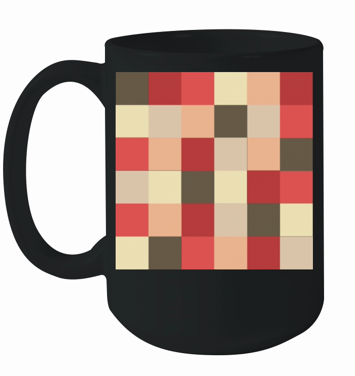 Colorful checker pattern Ceramic Mug