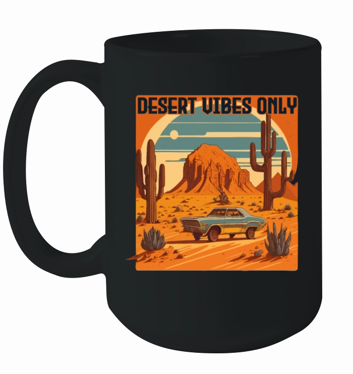 DESERT VIBES ONLY Retro style Ceramic Mug