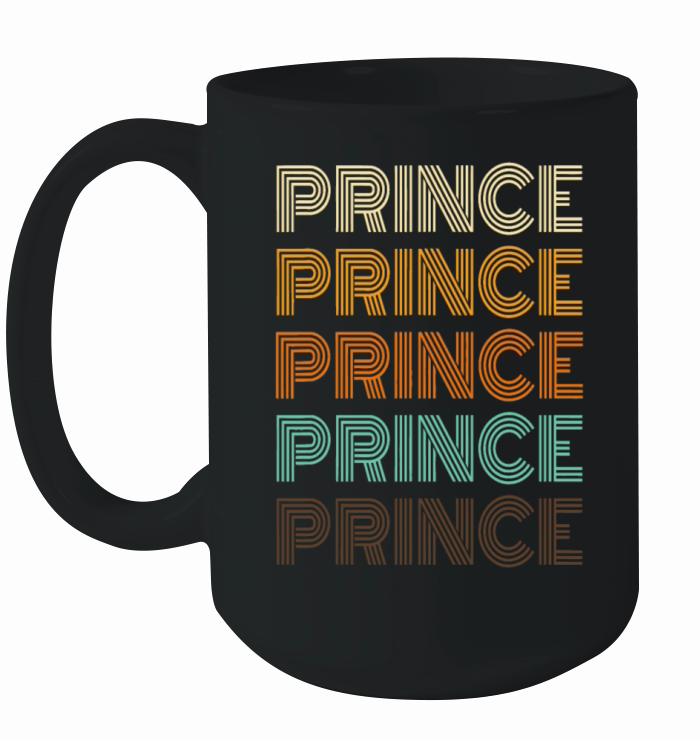 PRINCE Name Personalized Vintage Retro 90s Birthda Ceramic Mug