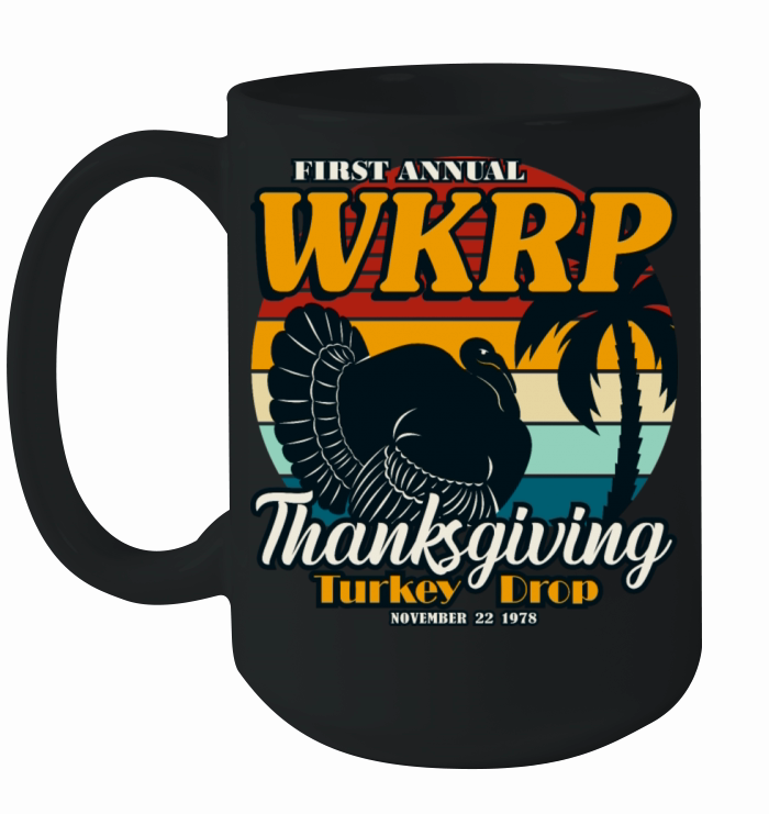 WKRP Thanksgiving Turkey Drop 1978 Vintage Retro Ceramic Mug