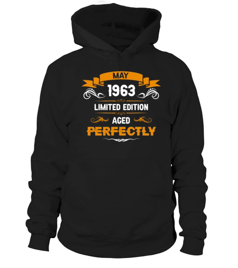 May 1963 Vintage Birthday Present Hoodie Unisex