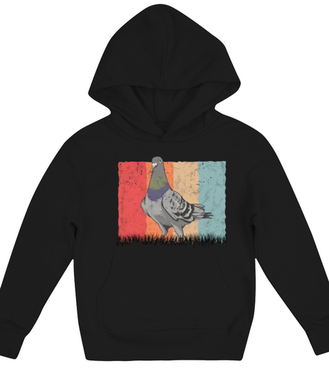 Pigeon Retro Fanciers Vintage Kids Hoodie