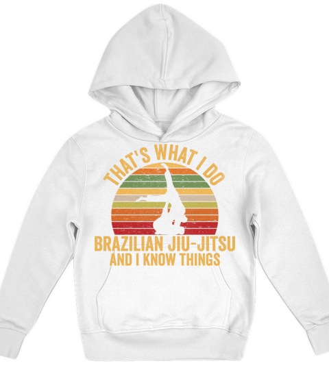 Vintage Brazilian Jiu Jitsu With Funny Quote Great Kids Hoodie