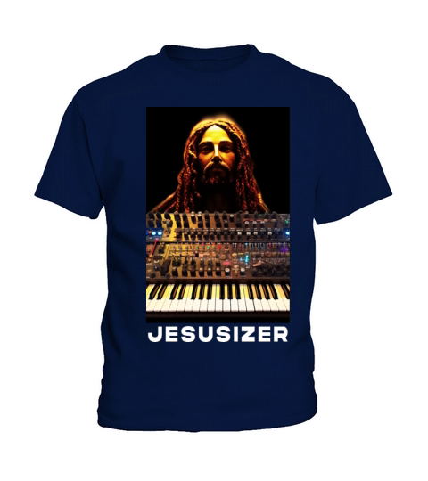 Jesusizer Vintage Jesus Synthesizer Analog Synth Kids T-Shirt