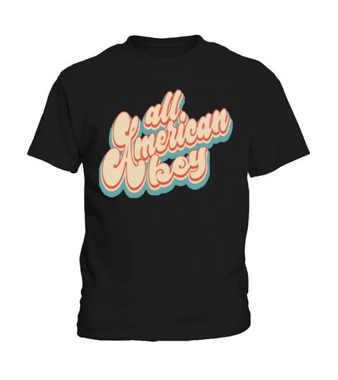 Vintage Classic All American Boy 4th of July Kids T-Shirt