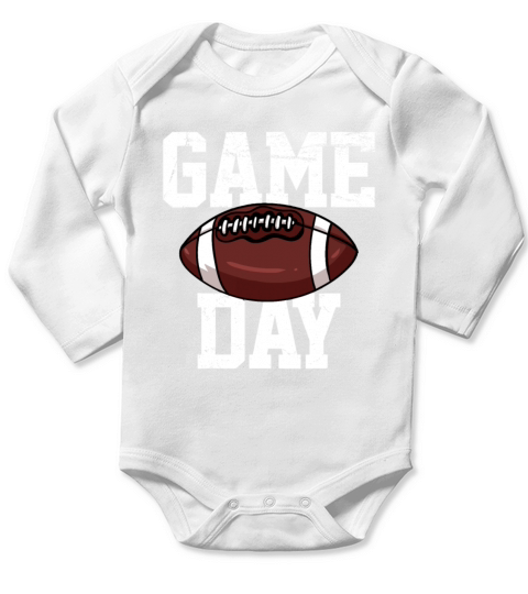 Football Player Vintage Gift Long Sleeve Baby One-Piece