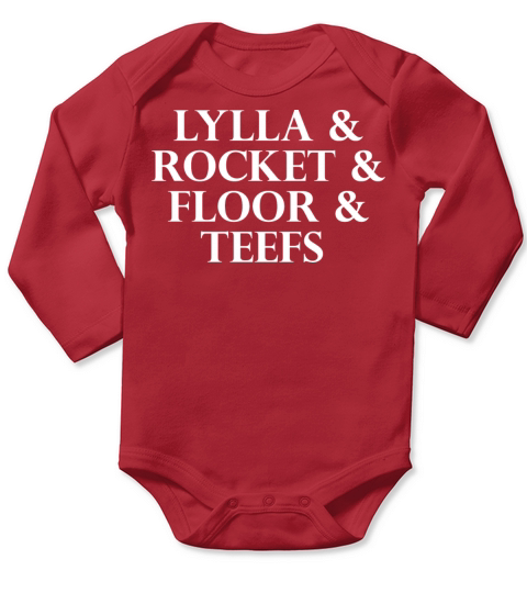 Lylla Rocket Floor Teefs Funny Birthday Quote Long Sleeve Baby One-Piece