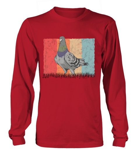 Pigeon Retro Fanciers Vintage Long sleeved Unisex