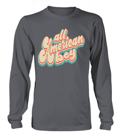 Vintage Classic All American Boy 4th of July Long sleeved Unisex