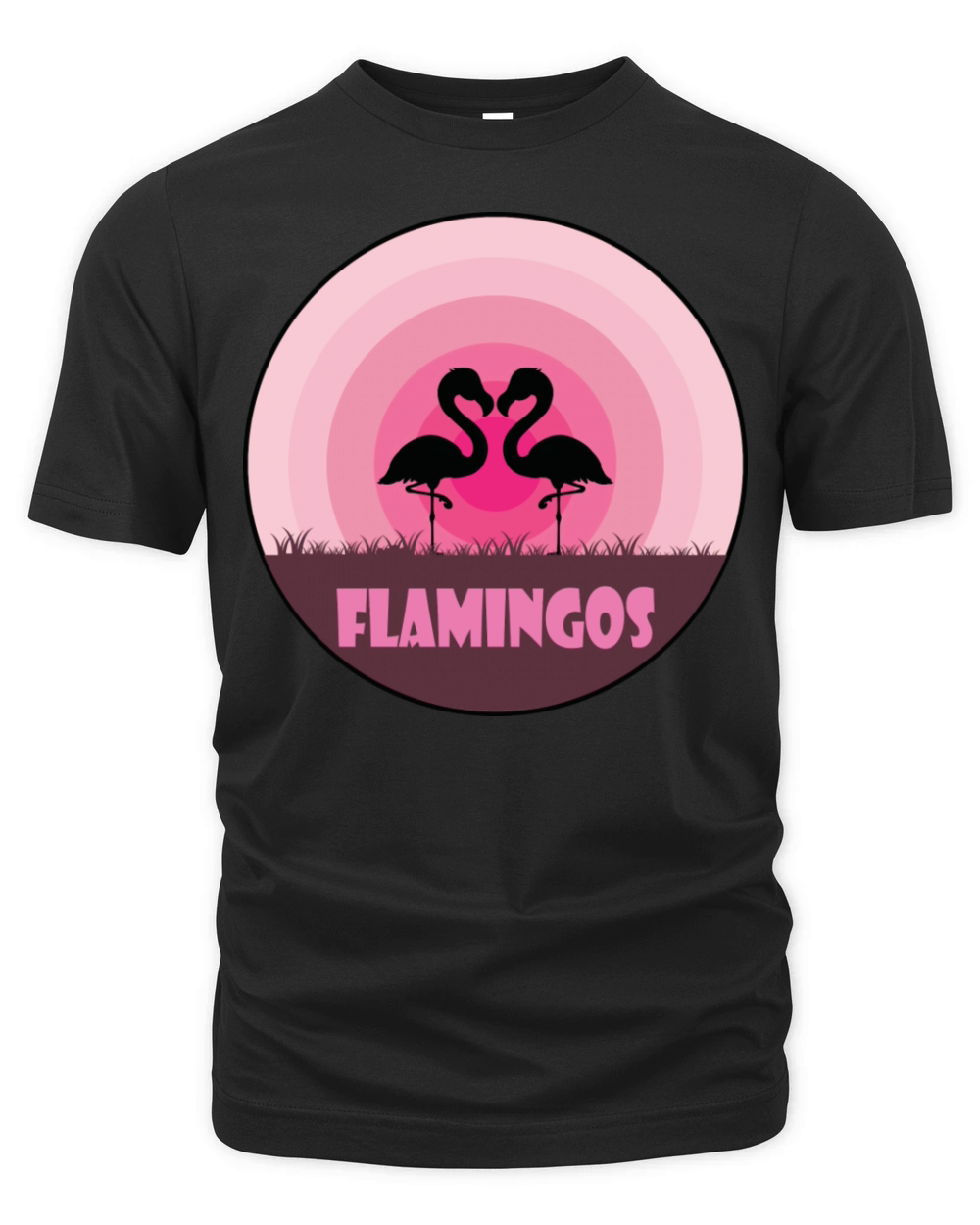 Pink Milf Flamingos Birds Lover Organic Unisex T-shirt