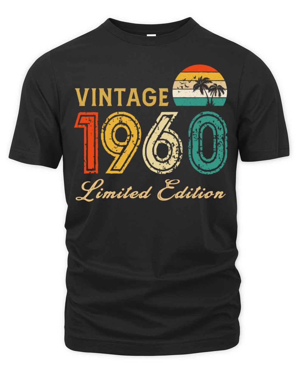 Vintage 1960 Limited Edition Made In 1960 Birthday Organic Unisex T-shirt
