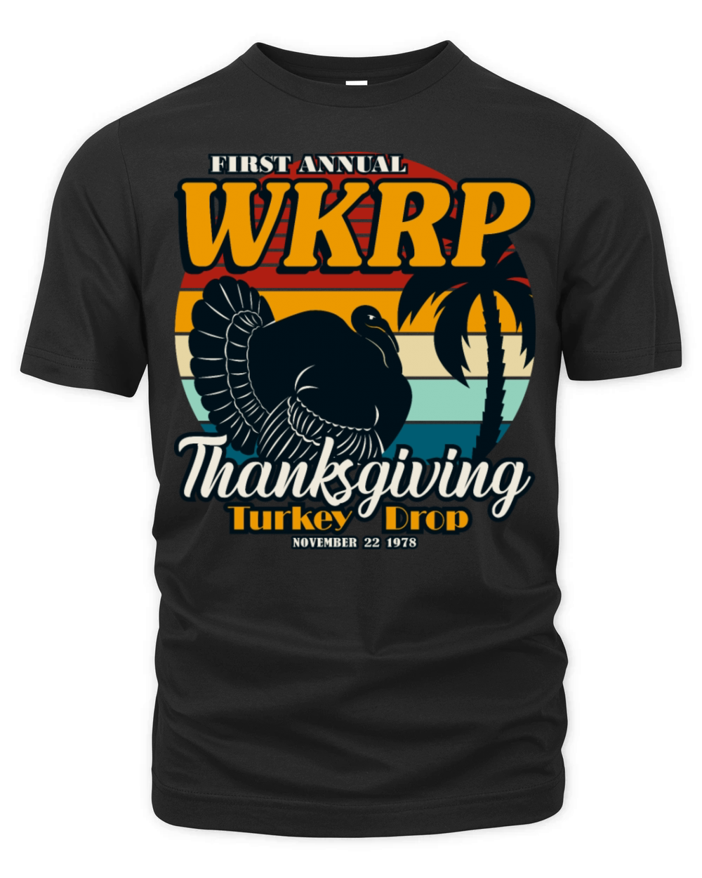 WKRP Thanksgiving Turkey Drop 1978 Vintage Retro Organic Unisex T-shirt